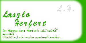 laszlo herfert business card